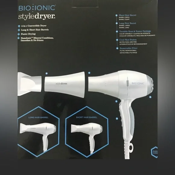 BIO IONIC style Dryer 2-n- 1 convertible dryer ? PowerDiva Pro Speed Dryer | Powerful Hair Dryer | Bio Ionic main image 3
